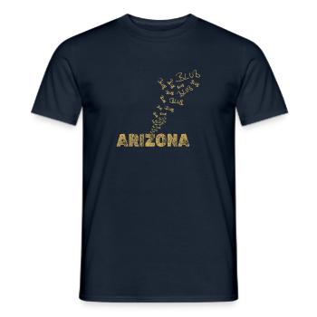 Arizona as a boat - Men's T-Shirt - navy - Front - AI Model Male 178 light (178cm)