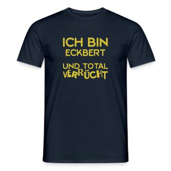 Gift for Eckbert - Men's T-Shirt - navy - Front - AI Model Male 178 light (178cm)