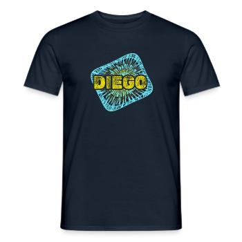 Diego als Freizeit - Männer T-Shirt - Navy - Vorne - AI Model Male 178 light (178cm)