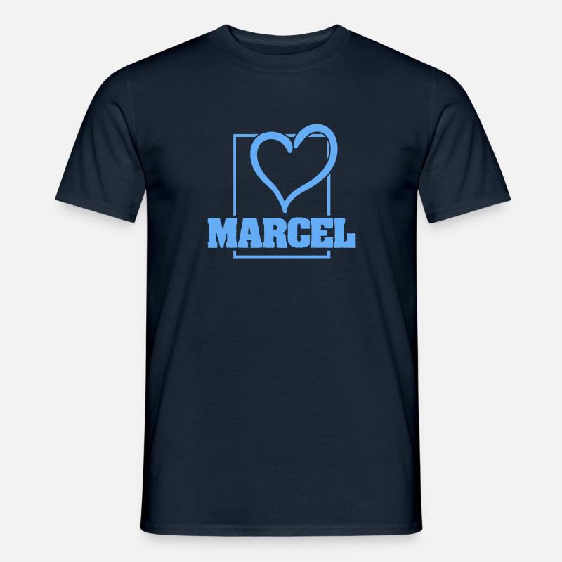 Marcel als Bachelor - Männer T-Shirt - Navy