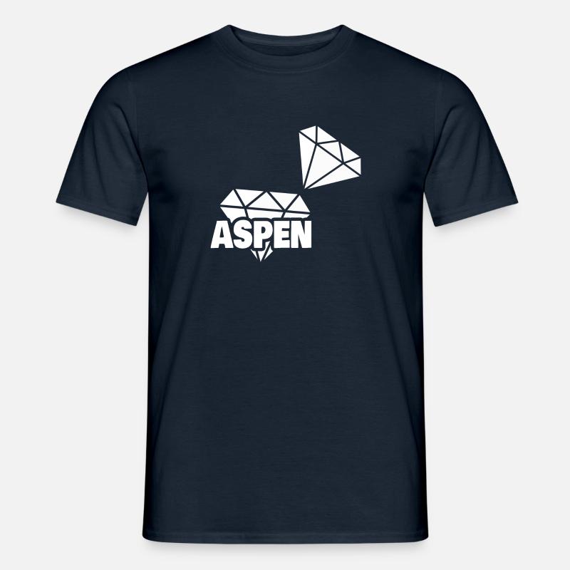 Kostbar Aspen - Männer T-Shirt - Navy