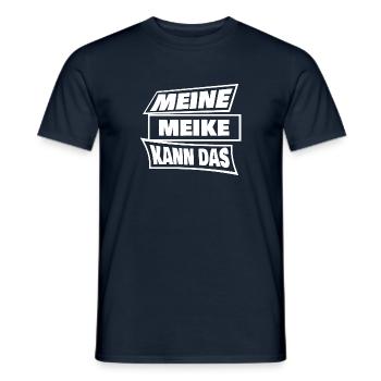 Geschenk für Meike - Männer T-Shirt - Navy - Vorne - AI Model Male 178 light (178cm)