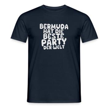 Gift for Bermuda - Men's T-Shirt - navy - Front - AI Model Male 178 light (178cm)