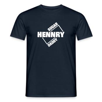 Sugardaddy Hennry - Männer T-Shirt - Navy - Vorne - AI Model Male 178 light (178cm)