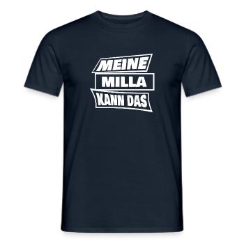 Cadeau pour Milla - T-shirt homme - marine - Devant - AI Model Male 178 light (178cm)
