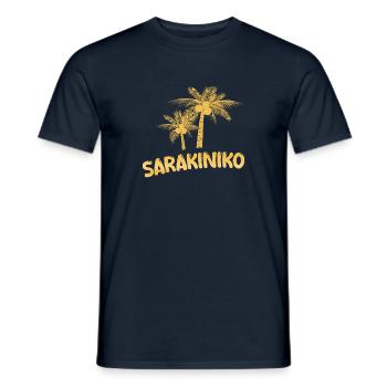 Gift for Sarakiniko - Men's T-Shirt - navy - Front - AI Model Male 178 light (178cm)