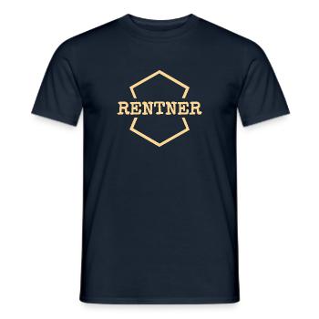 Les retraités en tant que travail - T-shirt homme - marine - Devant - AI Model Male 178 light (178cm)