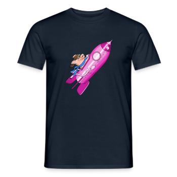 rocket - Men's T-Shirt - navy - Front - AI Model Male 178 light (178cm)