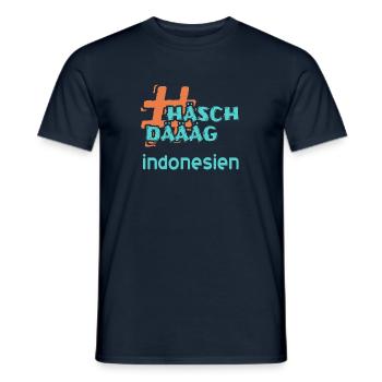 indonesien - Männer T-Shirt - Navy - Vorne - AI Model Male 178 light (178cm)