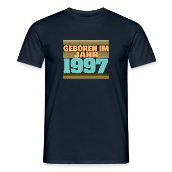 1997 - Männer T-Shirt - Navy - Vorne - AI Model Male 178 light (178cm)