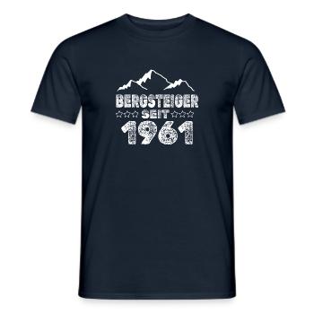 geboren 1961 - Männer T-Shirt - Navy - Vorne - AI Model Male 178 light (178cm)