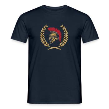 Rome Soldat Casque Romain Italie Cadeau Légionnaire - T-shirt homme - marine - Devant - AI Model Male 178 light (178cm)