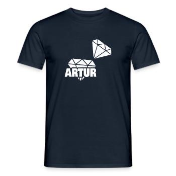 Artur als Kostbar - Männer T-Shirt - Navy - Vorne - AI Model Male 178 light (178cm)