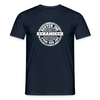 Keramiker als Job - Männer T-Shirt - Navy - Vorne - AI Model Male 178 light (178cm)