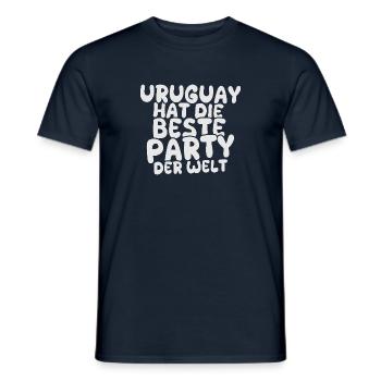 Holiday destination Uruguay - Men's T-Shirt - navy - Front - AI Model Male 178 light (178cm)