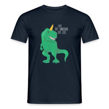 Dino Einhorn T-Rex - Männer T-Shirt - Navy - Vorne - AI Model Male 178 light (178cm)
