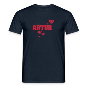 Geschenkidee Artur - Männer T-Shirt - Navy - Vorne - AI Model Male 178 light (178cm)