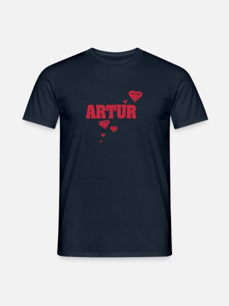Geschenkidee Artur - Männer T-Shirt - Navy