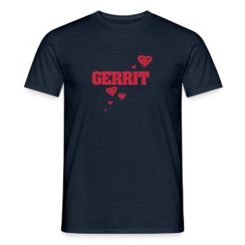 Geschenk für Gerrit - Männer T-Shirt - Navy - Vorne - AI Model Male 178 light (178cm)