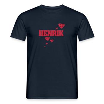 Cadeau pour Henrik - T-shirt homme - marine - Devant - AI Model Male 178 light (178cm)