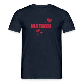 Diamant Marion - T-shirt homme - marine - Devant - AI Model Male 178 light (178cm)