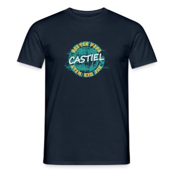 Vatertag Castiel - Männer T-Shirt - Navy - Vorne - AI Model Male 178 light (178cm)