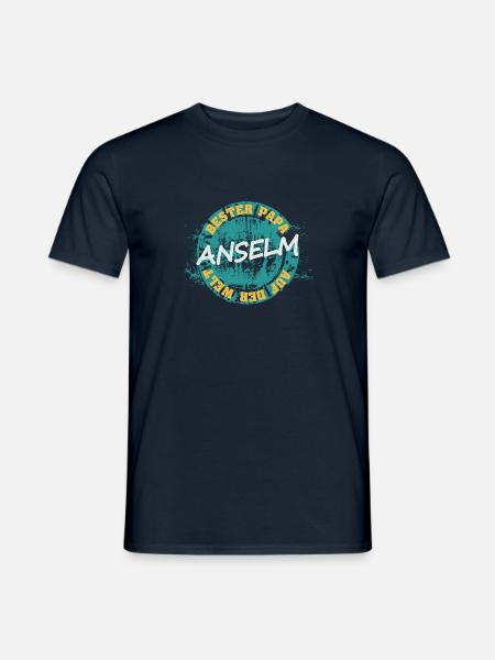 Father's Day Anselm - Men's T-Shirt - navy