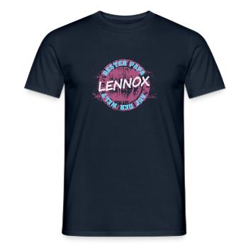 Geschenk für Lennox - Männer T-Shirt - Navy - Vorne - AI Model Male 178 light (178cm)