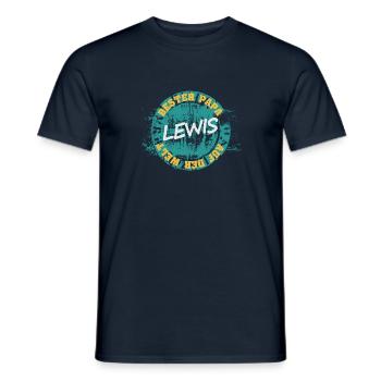 Vatertag Lewis - Männer T-Shirt - Navy - Vorne - AI Model Male 178 light (178cm)