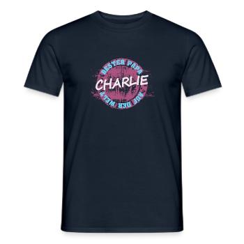 Gift for Charlie - Men's T-Shirt - navy - Front - AI Model Male 178 light (178cm)