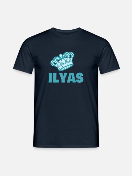First name Ilyas - Men's T-Shirt - navy