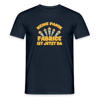 Fabrice as a given name - Men's T-Shirt - navy - Front - AI Model Male 178 light (178cm)