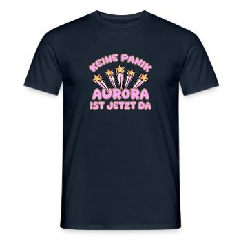 Frauenname Aurora - Männer T-Shirt - Navy - Vorne - AI Model Male 178 light (178cm)