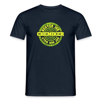 Gift for Chemist - Men's T-Shirt - navy - Front - AI Model Male 178 light (178cm)