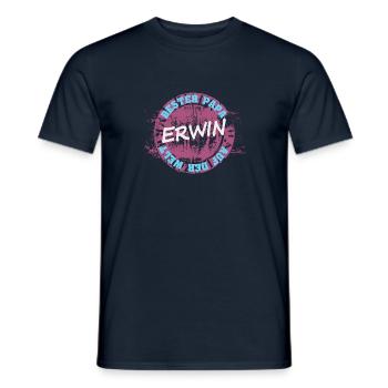 Vatertag Erwin - Männer T-Shirt - Navy - Vorne - AI Model Male 178 light (178cm)