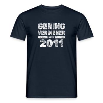 Award 2011 - Men's T-Shirt - navy - Front - AI Model Male 178 light (178cm)