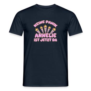 Frauenname Annelie - Männer T-Shirt - Navy - Vorne - AI Model Male 178 light (178cm)