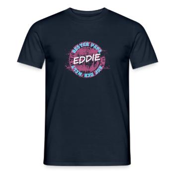 Vatertag Eddie - Männer T-Shirt - Navy - Vorne - AI Model Male 178 light (178cm)