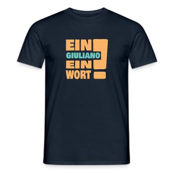 Ein giuliano ein Wort - Männer T-Shirt - Navy - Vorne - AI Model Male 178 light (178cm)