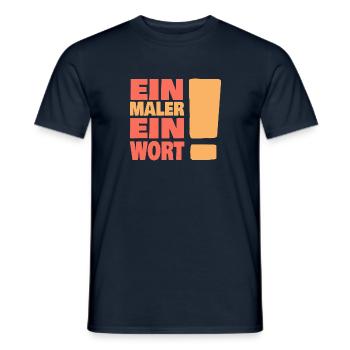 Eine maler ein Wort - Männer T-Shirt - Navy - Vorne - AI Model Male 178 light (178cm)