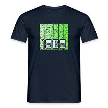 1969 - T-shirt homme - marine - Devant - AI Model Male 178 light (178cm)