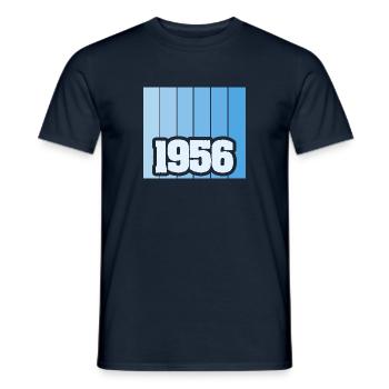 1956 - Männer T-Shirt - Navy - Vorne - AI Model Male 178 light (178cm)