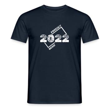 Geboren 2022 - Männer T-Shirt - Navy - Vorne - AI Model Male 178 light (178cm)