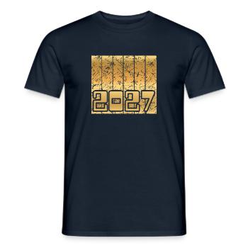 Domicile 2027 - T-shirt homme - marine - Devant - AI Model Male 178 light (178cm)