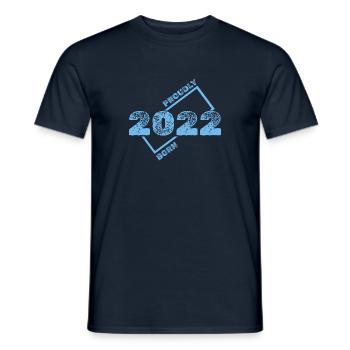 Geschenkidee 2022 - Männer T-Shirt - Navy - Vorne - AI Model Male 178 light (178cm)