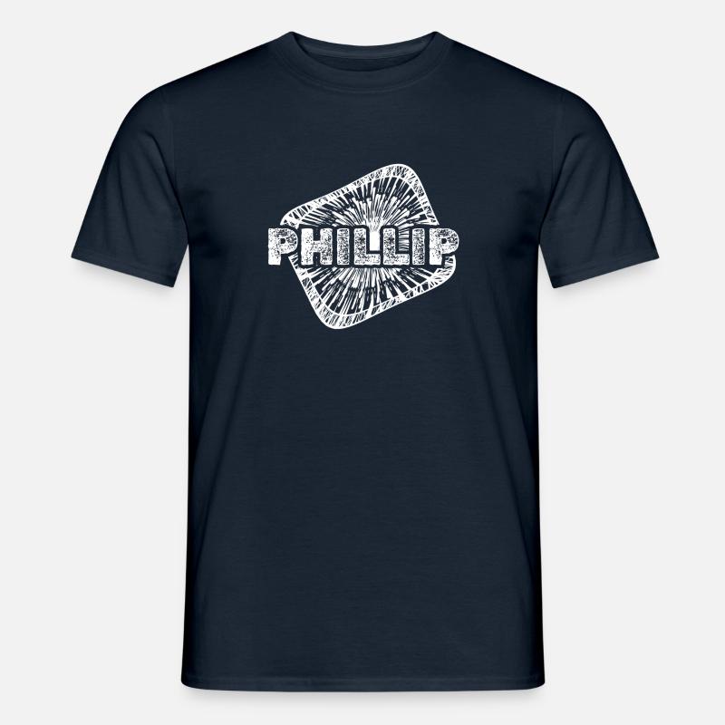 Phillip als Geburt - Männer T-Shirt - Navy