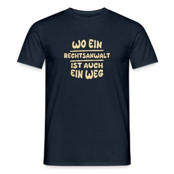 Lawyer Lawyer - Men's T-Shirt - navy - Front - AI Model Male 178 light (178cm)