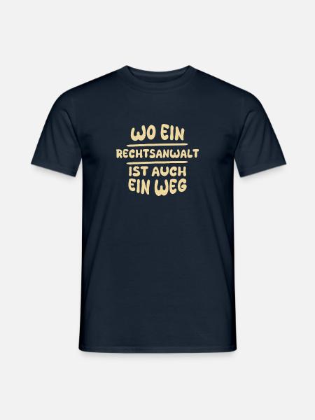 Rechtsanwalt Rechtsanwalt - Männer T-Shirt - Navy