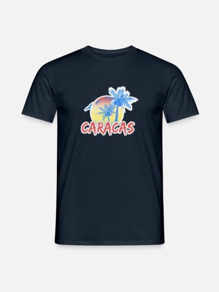 Urlaub Caracas - Männer T-Shirt - Navy