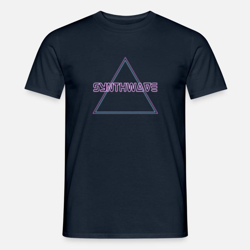 Retrowave Synthwave 80s Design - Männer T-Shirt - Navy